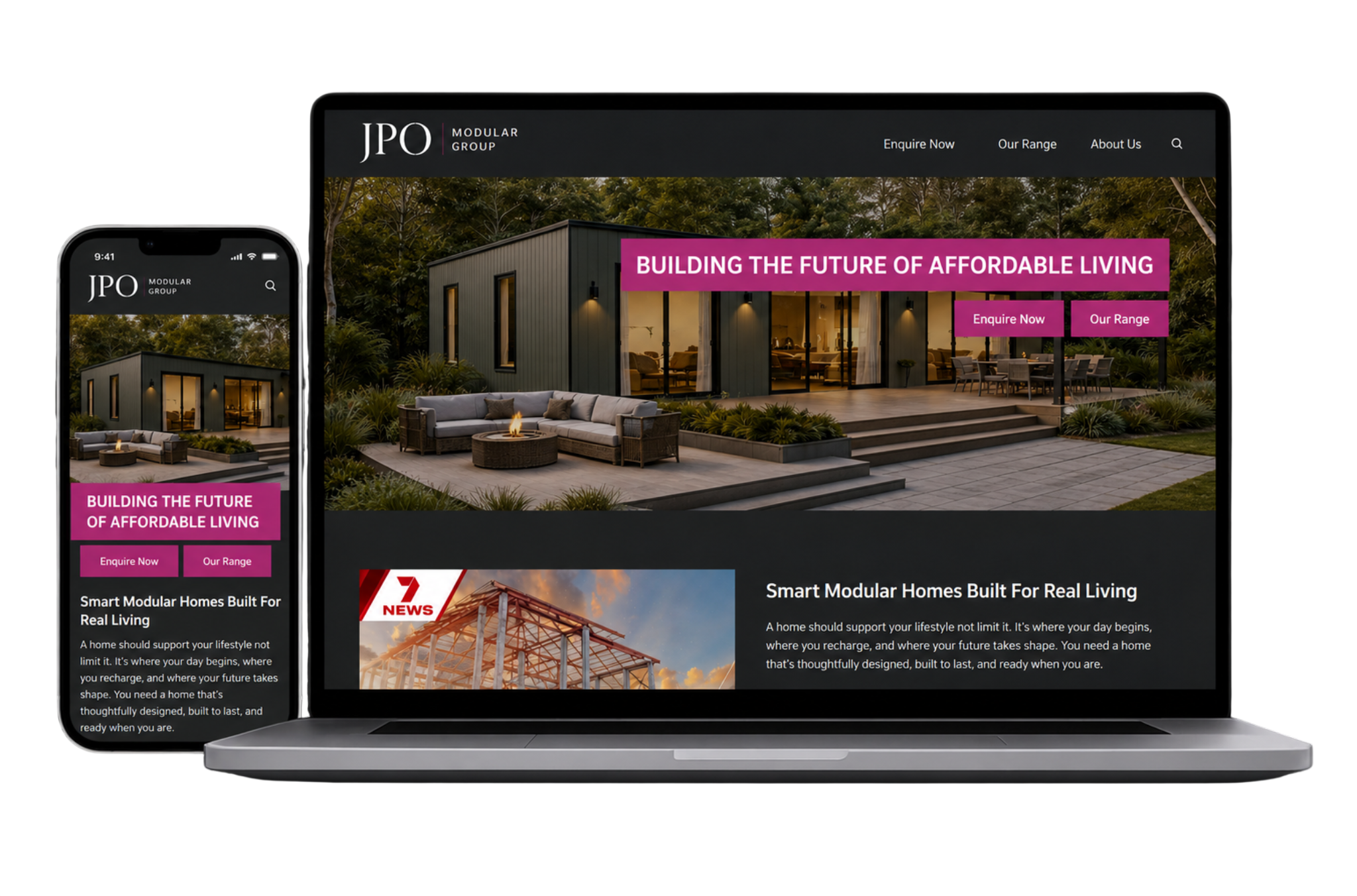 jpo modular group website preview